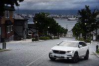 千歳から400kmあまりを走って函館に到着。日本一の名坂ともいわれる八幡坂で。