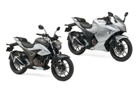 「ジクサー250」（左）と「ジクサーSF250」（右）。