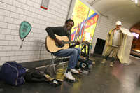 マリ出身のミュージシャン、ペドロ・クヤテ氏。日本でのコンサート経験もあり。