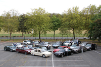 2012年、パリ北郊のシトロエン工場で。1982年パリサロンの発表から20周年を記念して「シトロエンBX」の愛好会が催したミーティング。