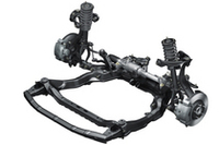 ハイマウントダブルウィッシュボーン式フロントサスペンション