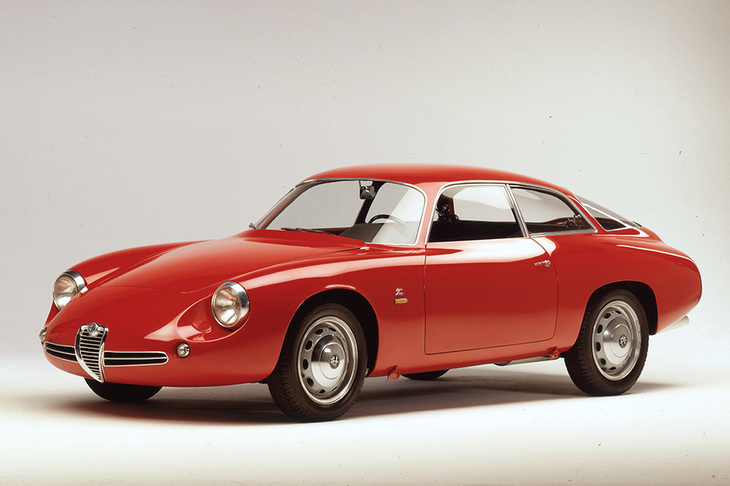 1960年「アルファ・ロメオ・ジュリエッタSZコーダトロンカ」。アルファ・ロメオ博物館蔵。