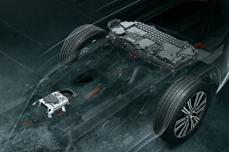 バッテリーを保護する防水トレイ。