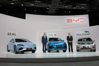 中国BYDが日本の乗用車市場に参入　2023年に3モデルの新型EVを導入