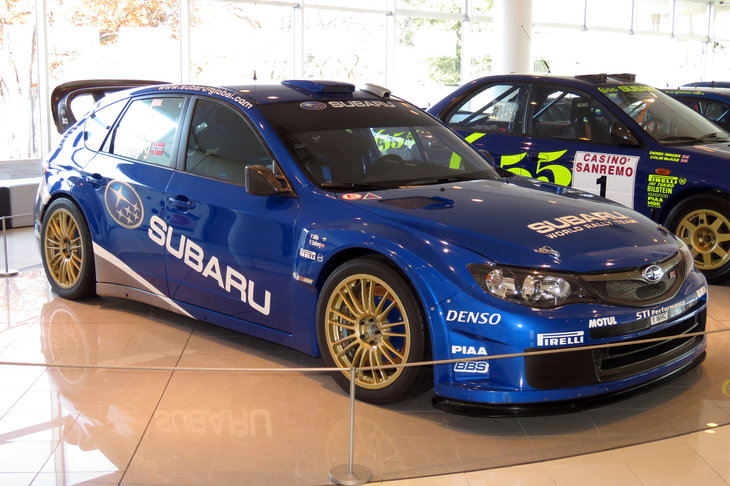 スバルにとって最後の世界ラリー選手権参戦となった、2008年シーズンの「スバル・インプレッサWRC」。
