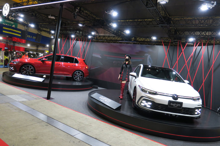 フォルクスワーゲンブースの様子。