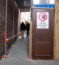 アットホームなドア付き工事現場。（写真5）