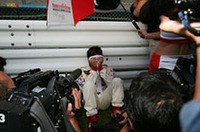 
	ゴール後、タイトルを逃した井出有治は、悔し涙を流していた。
	 