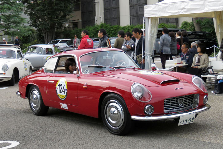 1959年式「ランチア・フラミニア スポルト ザガート」。フラミニア・シリーズのなかでも最もスポーティーなモデルで、ザガート製のクーペボディーが架装された。