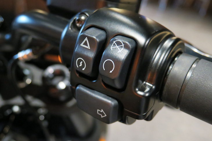 ハーレーダビッドソン・ローライダーS（ハンドルまわり）