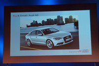 こちらは新型「A6」。2011年後半には上陸予定だという。