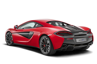 「540Cクーペ」のリアビュー。