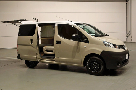 車中泊などアウトドアでの使い勝手を追求した、「日産NV200バネットMYROOM（マイルーム）」がデビュー。「...