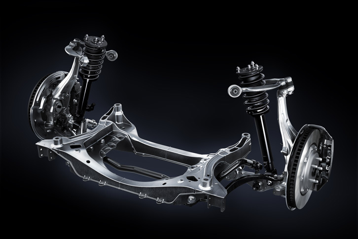 レクサスLC500（フロントサスペンション）