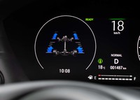 「リアルタイムAWD」の作動状況はメーターパネルで確認できる。グリップを失ったタイヤを制動して反対のタイヤにトルクを集めるブレーキLSDも使える。