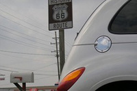 HISTORIC ROUTE66の標識。