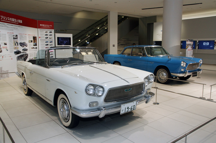 1960年のトリノショーでデビューした「プリンス・スカイラインスポーツ」。初代「スカイライン」のシャシーに、ミケロッティがデザインしたコンバーチブルとクーペのボディーを載せている。この2台はミケロッティと協力関係にあったカロッツェリア・アレマーノで製作されたショーモデルそのものである。