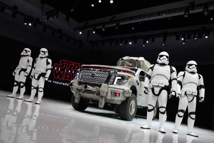 日産は、ルーカスフィルムとコラボレーションした演出で注目されていた。