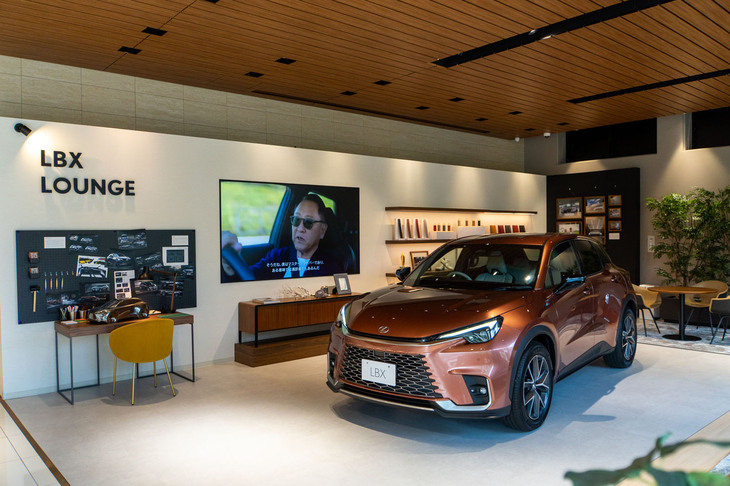 ポップアップエキシビション「LBX LOUNGE」の展示イメージ。