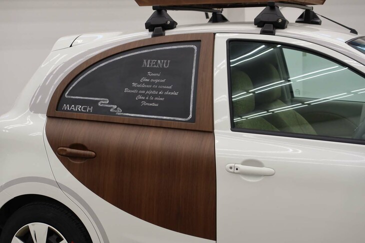 日産マーチ パティシエ コンセプト（専用ウッド調フィルム）