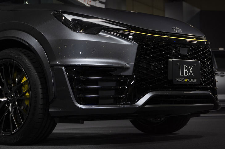 イエローのシグネチャーカラーを用いたフロントバンパーモールを採用。