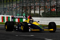 ランボルギーニのV12エンジンを搭載した「ラルースLC90」。鈴木亜久里は同車を駆り、1990年の日本GPで3位入賞を果たした。