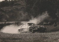 青年時代のルイージ氏は、ラリーをサポートする地元ルノー販売店に出入りするようになった。写真は店がサポートした「A110」。1973年アルプ・デッラ・ルナラリーにて。