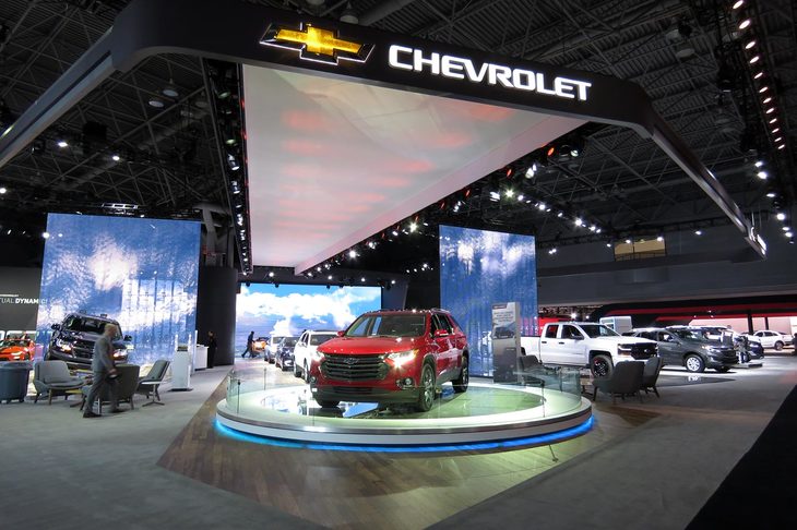 シボレーブースの様子。