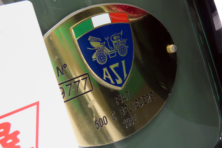 フィアット500Cトッポリーノ ベルベデーレ（1952年）／ガレーヂ伊太利屋
