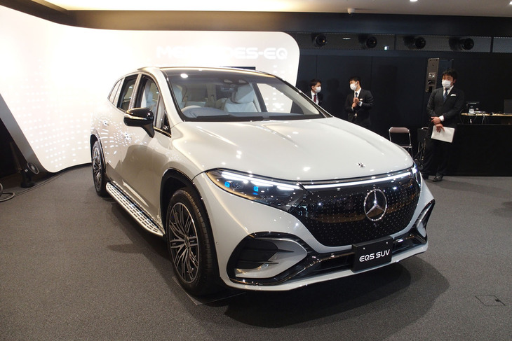 メルセデス・ベンツEQS580 4MATIC SUVスポーツ（フロントビュー）