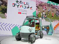 「わたしにダイハツメイ。」というキャッチーなフレーズとともに、さまざまなコンセプトモデルを出展した「ダイハツ」。本稿で取り上げる「コペン」と「ミゼットX」（写真）のほかにも、新型軽トールワゴンを示唆するとおぼしきコンセプトカーも展示された。