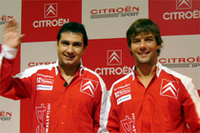 ダニエル・エレナ（左）とセバスチャン・ローブ