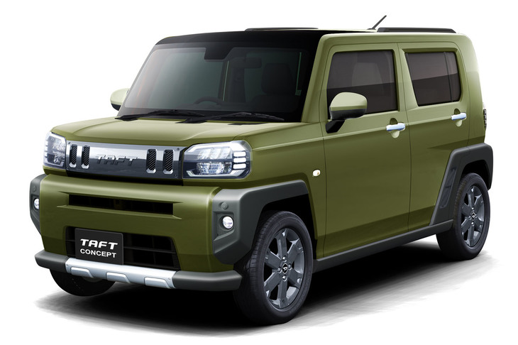 「東京オートサロン2020」でお披露目される予定の「TAFT（タフト）コンセプト」。ダイハツが2020年の年央に発売予定の新型軽乗用車のコンセプトだという。