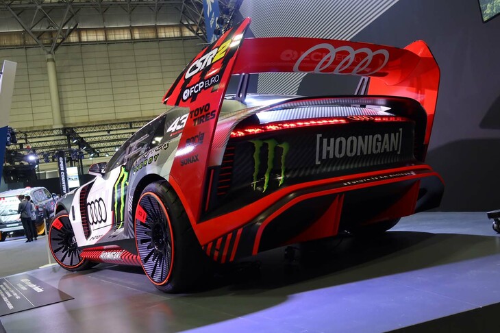 モンスターEV「アウディS1 e-tron quattro Hoonitron」が発生する最大トルクは、なんと6000N・mに達する。