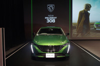 ボディーサイズが拡大された新型「プジョー308」。写真のハッチバックは全長×全幅×全高＝4420×1850×1475mm、ホイールベースは2680mmとなる。