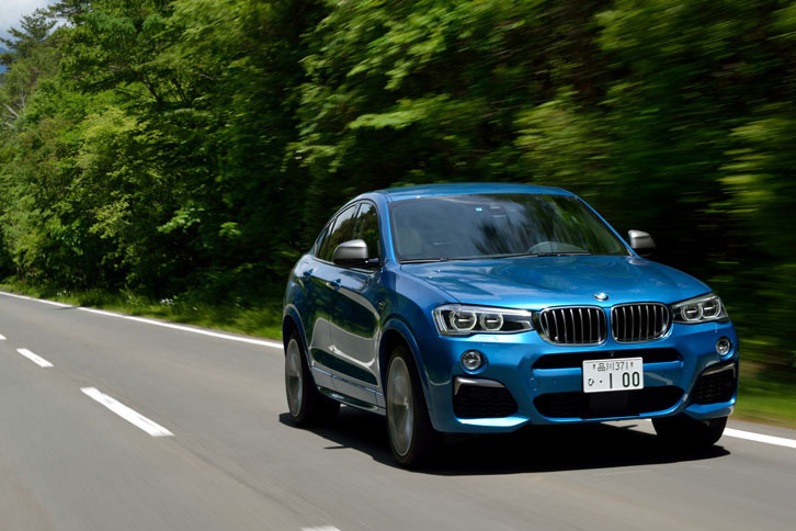 「X4 M40i」が0-100km/h加速に要する時間は4.9秒（欧州仕様車）。