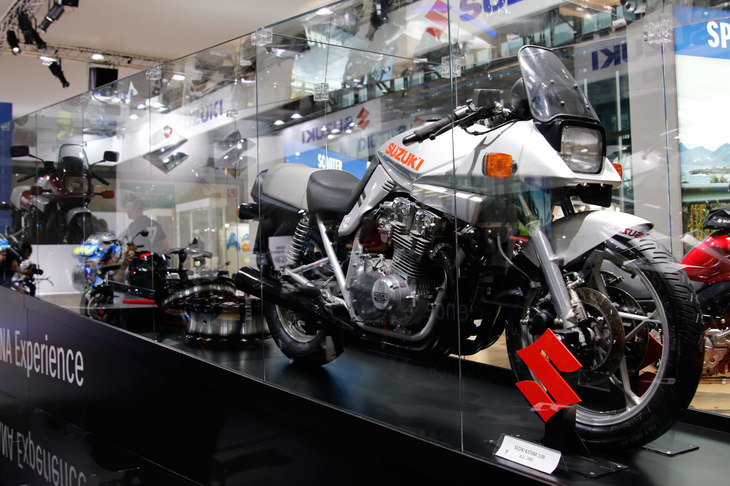 1981年式「スズキGSX1100Sカタナ」。長らく海外でのみ販売され（逆輸入車は除く）、日本での正規販売は1994年まで待たなければならなかった。