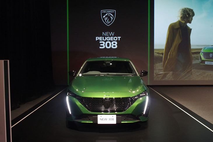 ボディーサイズが拡大された新型「プジョー308」。写真のハッチバックは全長×全幅×全高＝4420×1850×1475mm、ホイールベースは2680mmとなる。