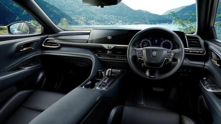 「グレイッシュブルー」のインテリアカラー（写真）は、プラグインハイブリッド車「エステートRS」のみに設定される。