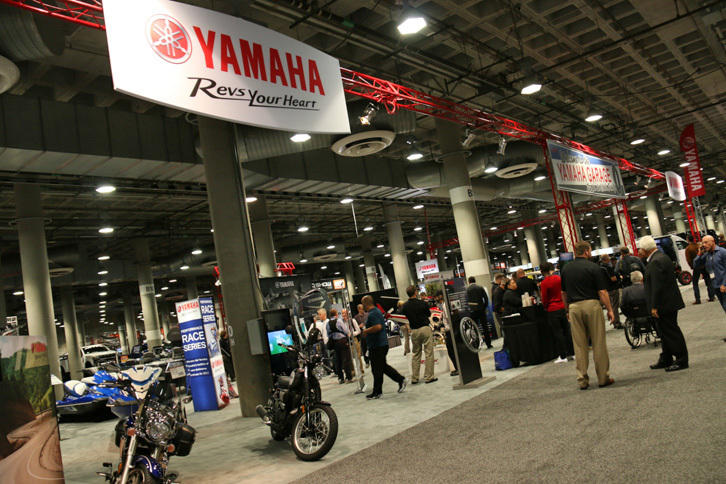 GARAGEというパビリオンに設けられたヤマハのブース。