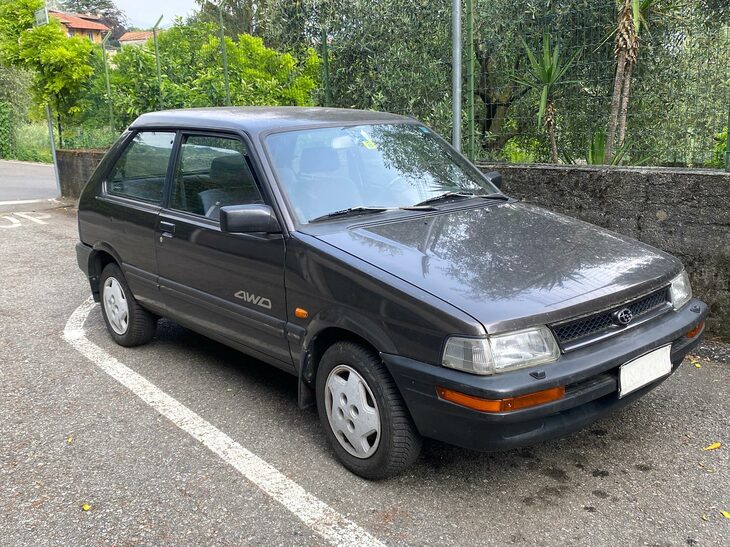 「スバル・ジャスティ4WD」。2022年撮影。