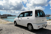 E3の実証実験を行っている宮古島市の公用車。取材中に見かけたのはこの一度だけ。