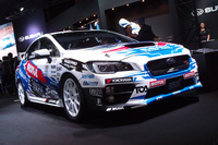 全日本ラリーへの参戦予定車両「WRX STI」（写真は新井敏弘選手のマシン）。