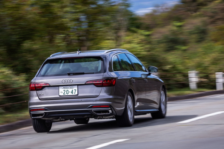 「A4アバント35 TFSIアドバンスト」の燃費値はWLTCモードで13.6km/リッター。今回の試乗では315.0km走行し、満タン法で12.1km/リッターを記録した。