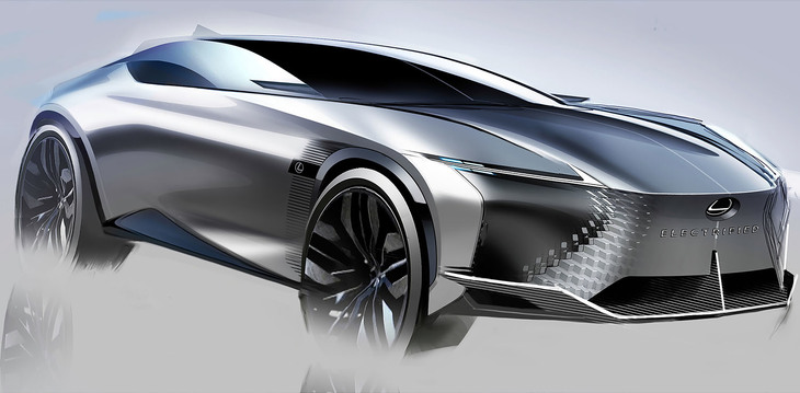レクサスLF-Zエレクトリファイド（デザインスケッチ）