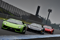 試乗は数台が連なって走る形式で行われた。