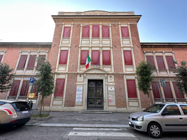 小学校を創業したフェルッチョが入学した旧タッディア職業訓練学校。