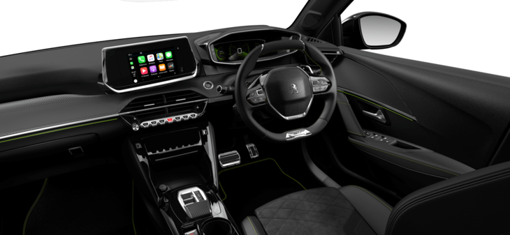 「208 GTプレミアムエディション」の内装。