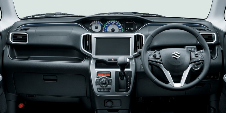 「ソリオ ハイブリッドSZ」のインテリア。