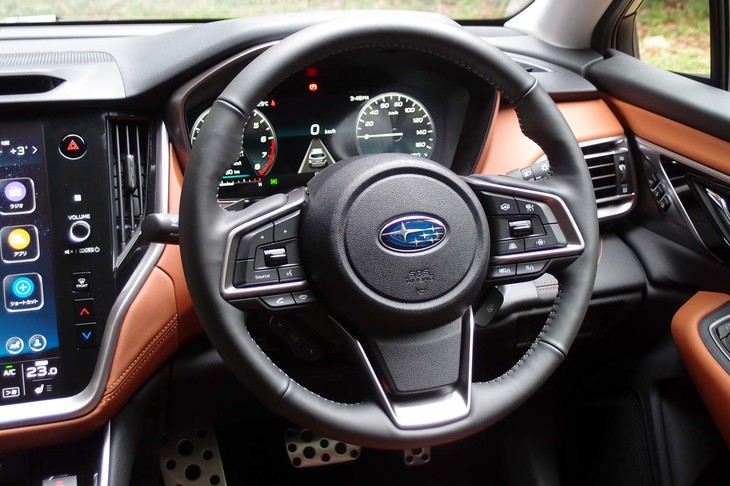 スバル・レガシィ アウトバック リミテッドEX（ステアリングホイール）